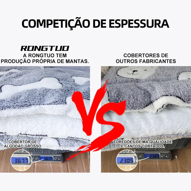 Cobertor peludo - serve como caminha para seu pet - Shopping 65